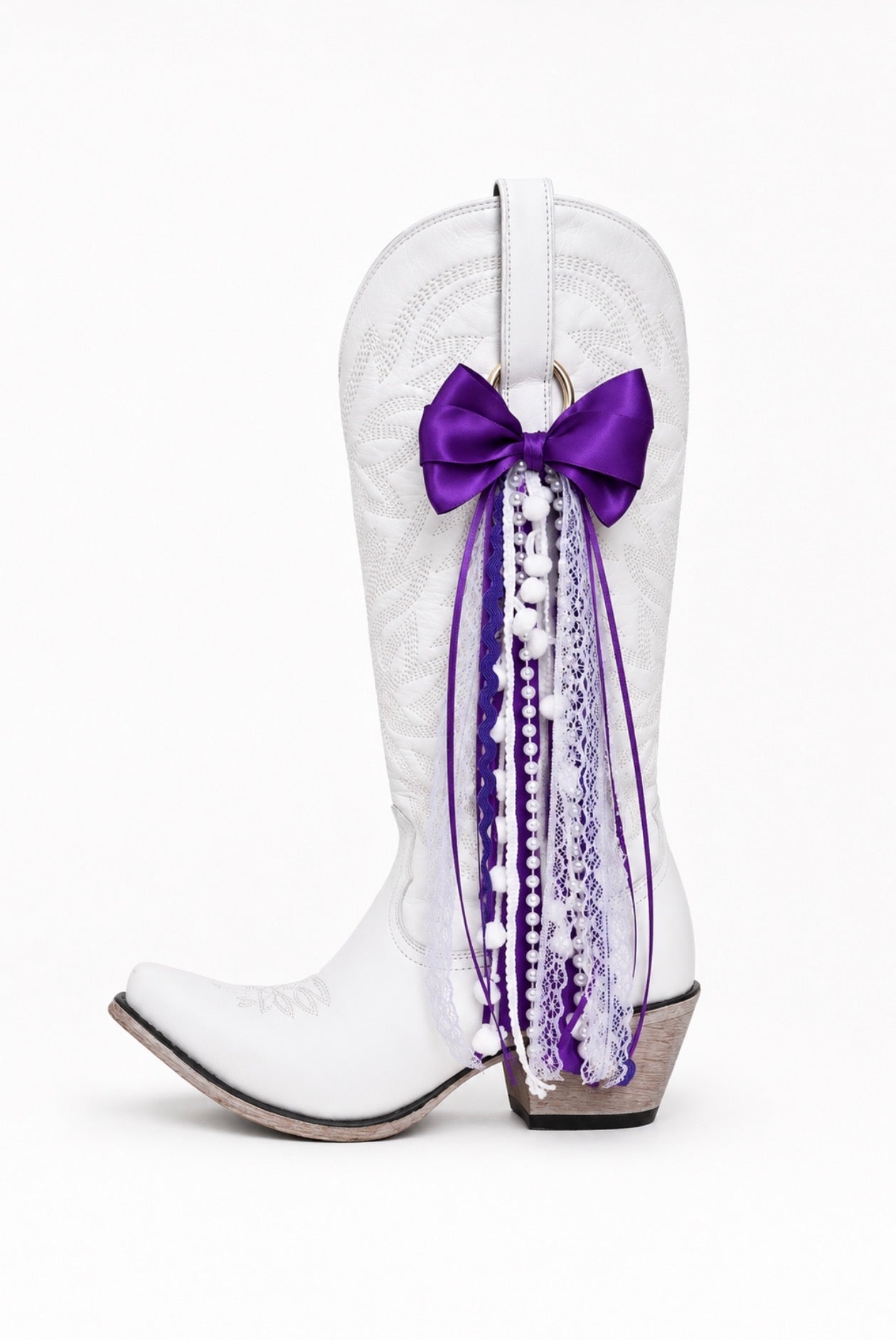The 254 | Purple Boot Bows