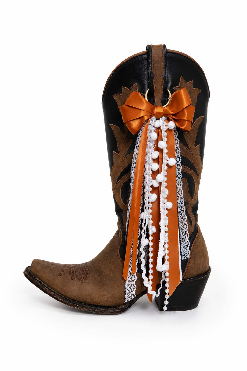 The 512 | Burnt Orange Boot Bows