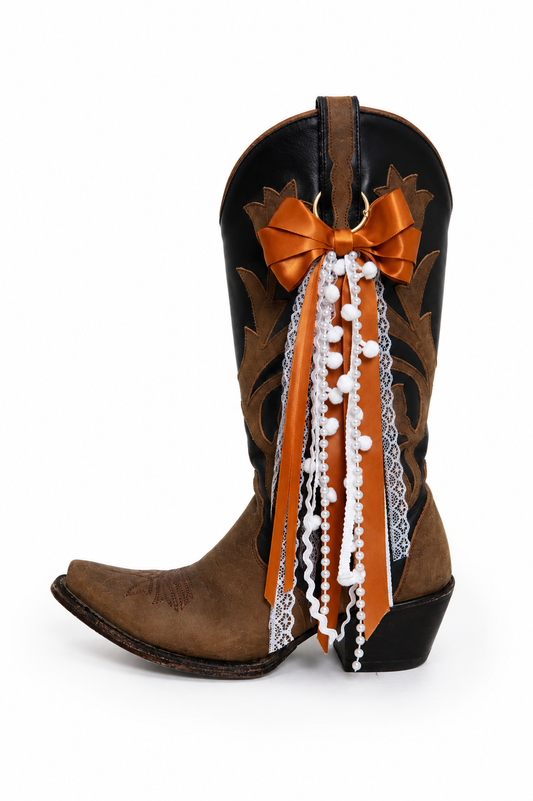 The 512 | Burnt Orange Boot Bows